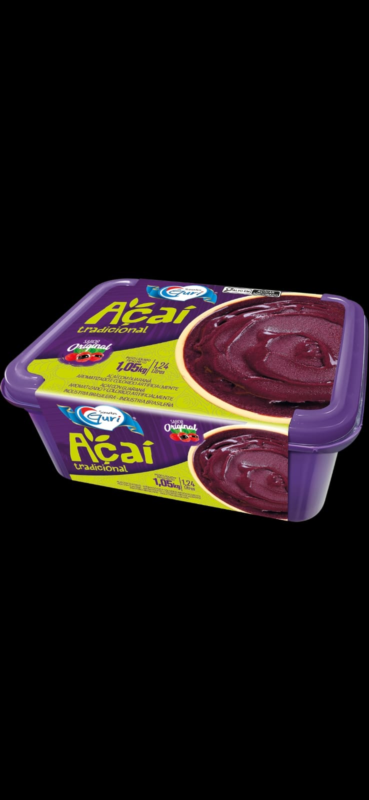 Pote de açaí tradicional Guri para levar